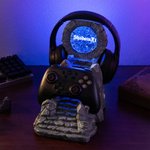 Personalized Adventurous Portal Adjustable LED Headphone and Controller Stand with Name Desk Accessory Birthday Gift for Game Lovers