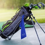 Personalized Embroidered Classic Golf Elements Absorbent Waffle Golf Towel with Hanging Clip Daily Training Birthday Gift for Golf Player Lover