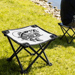 Personalized Realistic Fish Pattern Folding Fishing Stool with Name Outdoor Activities Camping Gift for Fishing Enthusiasts
