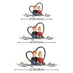 Personalized 3D Style Cartoon Character Acrylic LED Night Light with Name Home Decor Valentine's Day Gift for Couple