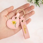 Portachiavi personalizzato in pelle PU a forma di cuore con nome accessorio festa di nozze regalo per donne e damigelle