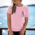 Personalisiertes T-Shirt Sweatshirt Hoodie mit Wunschtext und Line Art Stickerei vom Foto Geburtstag Jahrestag Geschenk für Mütter Väter Freunde