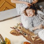 Personalized Boho Farm Animal Soft Baby Blanket with Name and Tassels Birthday Baby Shower Gift for Newborns New Parents