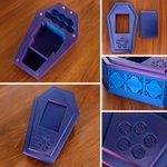 Personalized Gothic Style Multicolor 3D Printed Card Storage Box with Text  Birthday Christmas Gift for Friends TCG Lovers EDH Commanders