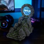 Personalized Adventurous Portal Adjustable LED Headphone and Controller Stand with Name Desk Accessory Birthday Gift for Game Lovers