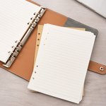 Personalized Multicolor A5 PU Leather Notebook with Text and Lined Pages Daily Use Travel Birthday Gift for Family Friends