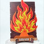 Personalised Survivor Fire New Colourways Puzzle with Name Home Decoration Birthday Christmas Gift for Survivor Fans Game Lovers