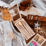 Personalized Let's Go Girls Western Style Makeup Brush Travel Storage Box Set with Name Birthday Wedding Gift for Friends Cowgirls