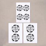 Personalised Set of 4 Floral Circle Wheelie Bin Stickers with Street Name and House Number Housewarming Birthday Gift for Family Friends