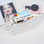 Personalized Bow Tie Heart Design Key Pouch with Sorority Name Bid Day Sorority Initiation Gift for Friends Girls | Callie × Affinity Licensing