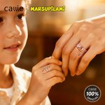 Personalized Long Tailed Marsupilami Shape Ring with Name Anniversary Birthday Christmas Gift for Women Girls | Callie × Marsupilami®