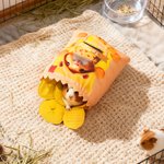 Personalized Cute 3D Cartoon Avatar Potato Chips Guinea Pig Photo Tunnel Non-toxic Soft Felt Cuddle Sack with Name Gift for Guinea Pig Lover