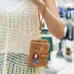 Personifierad tecknad läsfigur Födelseblomma Tri-Fold PU läder armband plånbok med korthållare och namn Födelsedagspresent för bokmalar