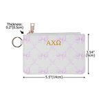 Personalized Bow Tie Heart Design Key Pouch with Sorority Name Bid Day Sorority Initiation Gift for Friends Girls | Callie × Affinity Licensing