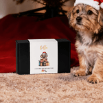 Personalised Cute Christmas Hat Dog Gift Box with Name Christmas Gift for Dog Owner