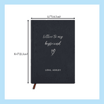 Personalized Letters to the Bride Couple A5 Journal Notebook with Name and Date Wedding Anniversary Gift for Bride Couple