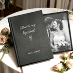 Personalized Letters to the Bride Couple A5 Journal Notebook with Name and Date Wedding Anniversary Gift for Bride Couple