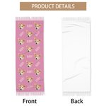 Personalized Funny Face Photo Name Multicolor Soft Warm Tassel Scarf Anniversary Winter Birthday Gift for Women Men Pet Lovers