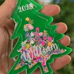Personalised Multicolour Snowflake Christmas Tree Shake Ornament with Name and Year Home Tree Decor Christmas Gift for Family Friends