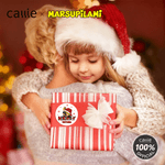 Personalised Christmas Long Tailed Marsupilami Set of 2 Waterproof Stickers Labels with Name Christmas Gift for Family Kids | Callie × Marsupilami®