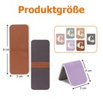 Personalisierter Magnetischer Initiale Lesezeichen-Clip aus PU-Leder mit Geburtsblume und Namen Geburtstag Geschenk für Buchliebhaber Bücherwürmer