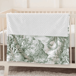 Personalised Retro Style Ocean Animals Soft Throw Blanket with Name Nusery Decor Birthday Baby Shower Christmas Gift for Newborns Kids