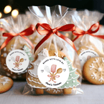 Personalised Baked with Love Self-Adhesive Waterproof Stickers with Text Gift Decor Baking Party Favor for Cooking Lover