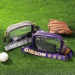 Personalized Multicolor Star Large Capacity Clear Crossbody Stadium Bag with Name and Tassel Daily Use Birthday Gift for Her Sports Lovers