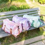 Personlig vattentålig Weekendbag med axelrem och skoavdelning perfekt resepresent till tjejer och kvinnor