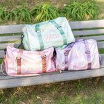 Personlig vattentålig Weekendbag med axelrem och skoavdelning perfekt resepresent till tjejer och kvinnor