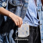 Personalized Bow Tie Heart Design Key Pouch with Sorority Name Bid Day Sorority Initiation Gift for Friends Girls | Callie × Affinity Licensing