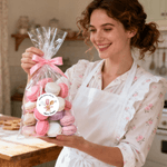 Personalised Baked with Love Self-Adhesive Waterproof Stickers with Text Gift Decor Baking Party Favor for Cooking Lover