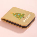 Marque-page magnétique en cuir PU personnalisé avec nom Cadeau de Noël pour les rats de bibliothèque amoureux de la lecture