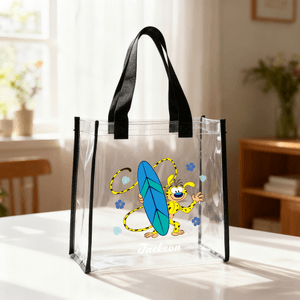 Personalized Long Tailed Marsupilami Clear Tote Bag with Name Birthday Party Mother's Day Gift for Women | Callie × Marsupilami®