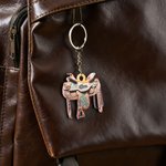 Personalised Horse Saddle Flat Acrylic Keychain with Name Birthday Christmas Gift for Horse Riders Lovers