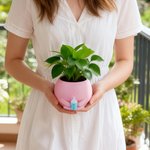 Personalised Multicolour 3D Printed Holding Drink Plant Pot with Name Desktop Decor Birthday Christmas Gift for Plant Lovers