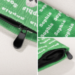 Personalized Cartoon Cheerleading Character Portable Makeup Bag with Name Senior Night Game Day Team Gift for Cheerleaders Coaches