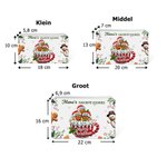 Gepersonaliseerde 2–20 Gingerbreadmannetjes-ontwerpen Opbergblik met Namen en Titel Kerstcadeau voor Kinderen Familie en Dames