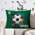 Personalised Splatter Paint Baseball Sports Cushion Cover Home Decor Birthday Game Day Gift for Kids Ball Lovers
