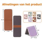 Gepersonaliseerde Geboortebloem PU-leer Magnetische Bladwijzerclip met Naam en Initiaal Leesaccessoires Verjaardagscadeau voor Boekenliefhebbers