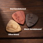 Personalized Engraved Line Birth Flower Wooden Magnetic Guitar Pick Storage Box with Name Anniversary Birthday Gift for Musician Guitar Player