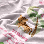 Personalized Cute Animal Bible Initial Soft Throw Blanket with Name Home Decor Christmas Birthday Baptism Gift for Family Kids