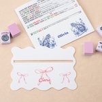 Personalized Chinoiserie Acrylic Mahjong Line Reader and Tile Mixer Set with Name Mahjong Game Night Gift for Mahjong Enthusiasts