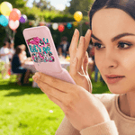 Personalised Cowgirl Hat Horseshoe Western Cowgirl Style LED Double-Sided Makeup Mirror with Name Birthday Wedding Anniversary Gift for Women Girls