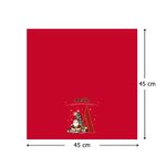 Serviette de Table en 100 % Coton Personnalisée avec Nom et Initiale Décoration de Table pour les Fêtes de Fin d'Année Cadeau Noël pour Famille