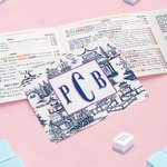 Pegatinas de cartas de mahjong personalizadas con monograma y protector Regalo de noche de juegos de mahjong para aficionados al mahjong