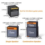 Personalized 3D Printing Retro Guitar Amp Shape Guitar Picks Holder Plectrum Storage Box with Name Birthday Gift for Musician Guitar Player