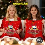 Personalised Christmas Yellow-Spotted Leopard Marsupilami Soft Cushion Cover with Name Home Decor Christmas Gift for Kid | Callie × Marsupilami®