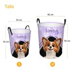 Cesta de almacenamiento personalizada con patas de perro 3D y nombre regalo de cumpleaños y mudanza para amantes de animales