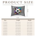 Personalised Splatter Paint Baseball Sports Cushion Cover Home Decor Birthday Game Day Gift for Kids Ball Lovers